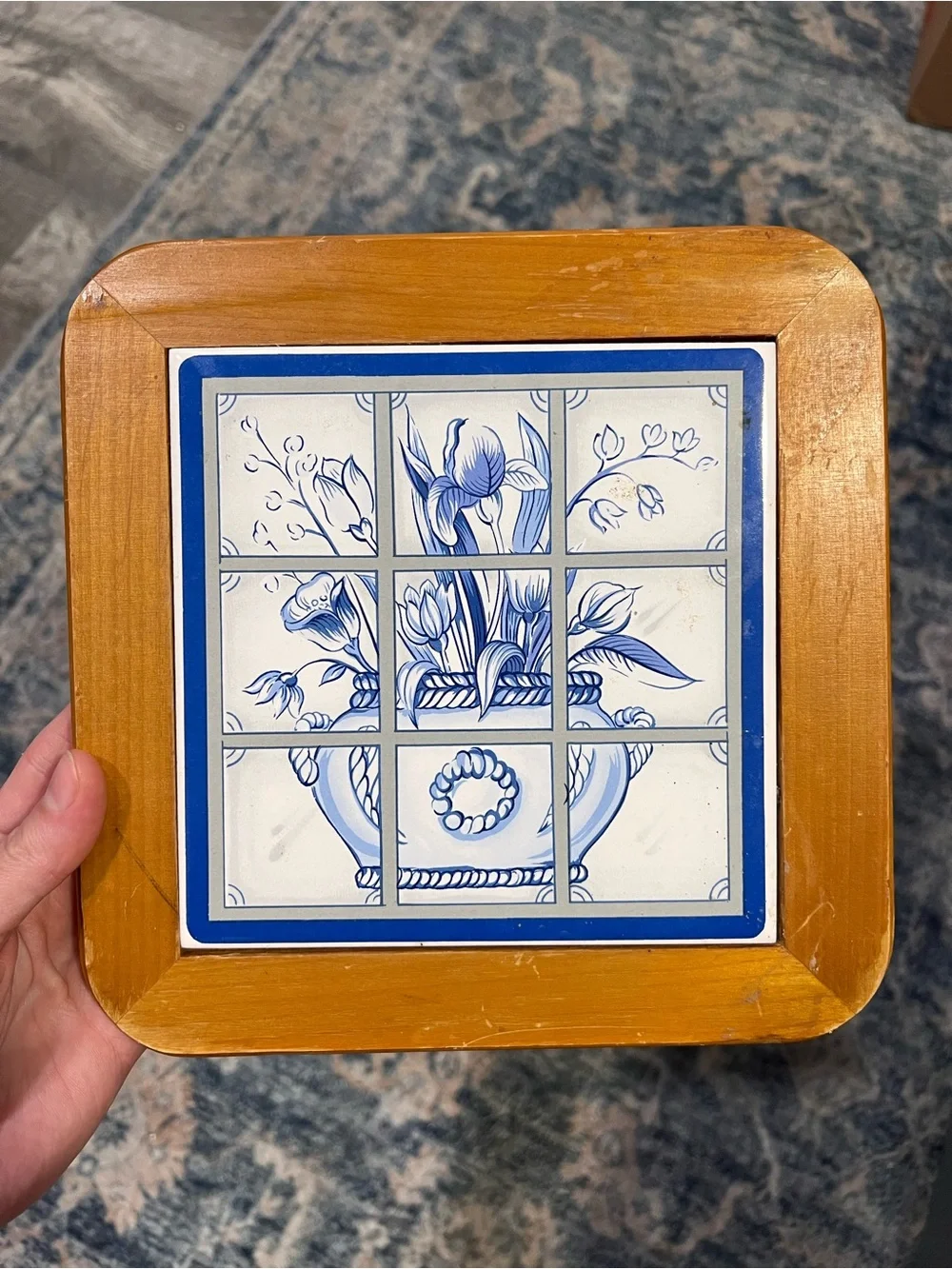 Good Wood Brittany Collection Tiled Hot Plate